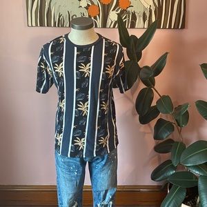 Floral Print Oversized Tee